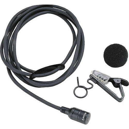 Microfone de Lapela Sony ECM-44BMP Omnidirectional com Conector 1/8'