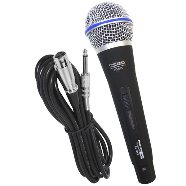 Microfone de Mão Chipsce SC815 Dinâmico Profissional Cabo 4m