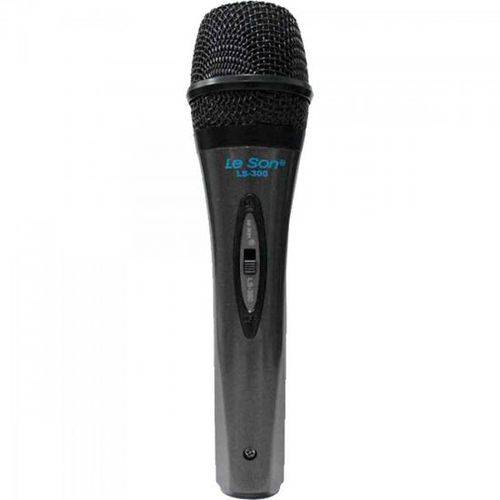 Microfone de Mão Dinâmico Ls300 Preto Leson