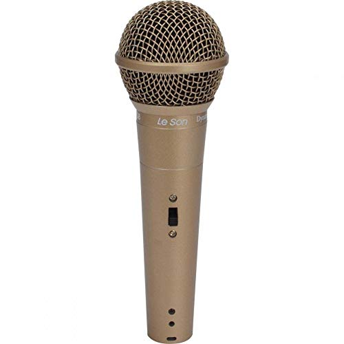 Microfone de Mão Dinâmico Ls58 Champanhe Leson, Leson, Ls58,