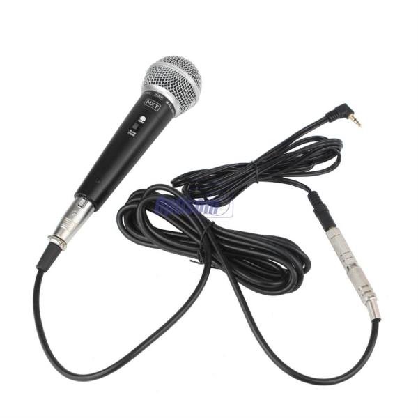 Microfone de Mão Dinâmico para DSLR MXT M-58 Cabo 4,8 Metros P2