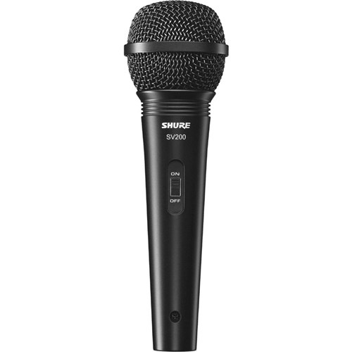 Microfone de Mão Profissional Vocal com Fio - Sv200 - Shure