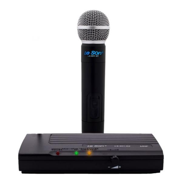 Microfone de Mão Sem Fio UHF LS-901 HT - Leson