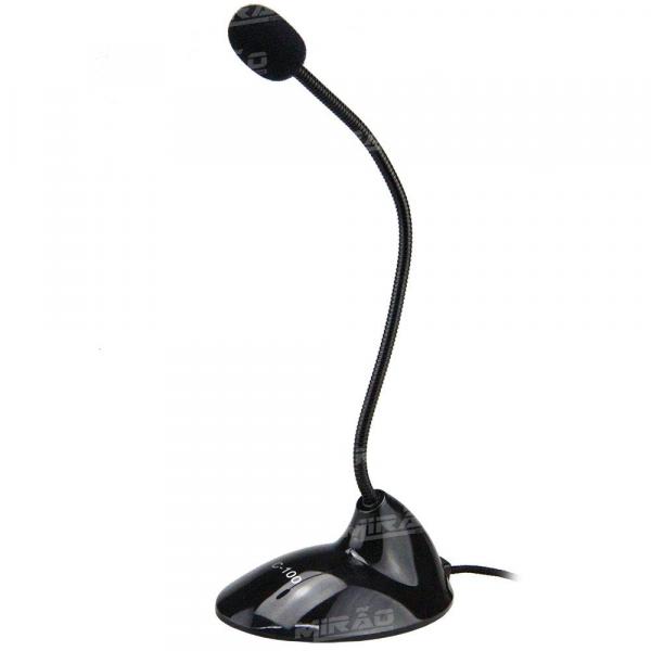 Microfone de Mesa com Base e Haste Flexível para Pc - XT-2034 - Xtrad