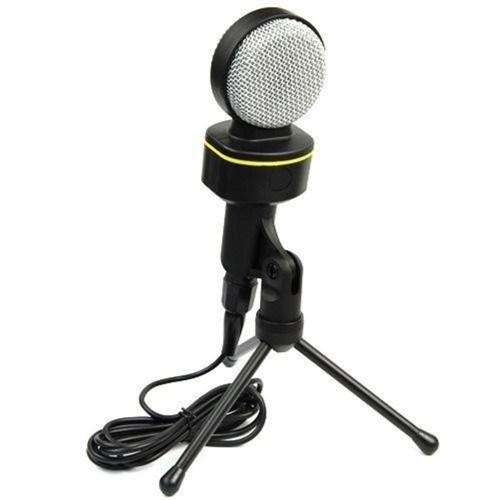 Microfone com Fio Condensador para Estudio Pc Plugue Cabo P2 Mt1021