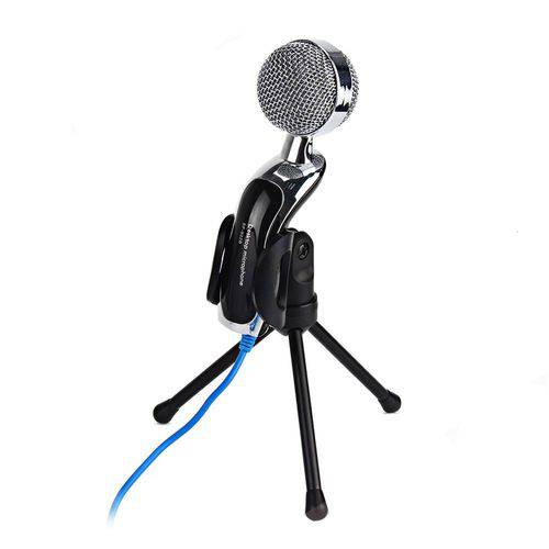 Microfone de Mesa Condensador Mic com Tripé Sf-401