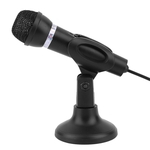 Microfone de mesa Notebook KTV-307 Fio Karaoke Microfone de mão microfone de 3,5 mm