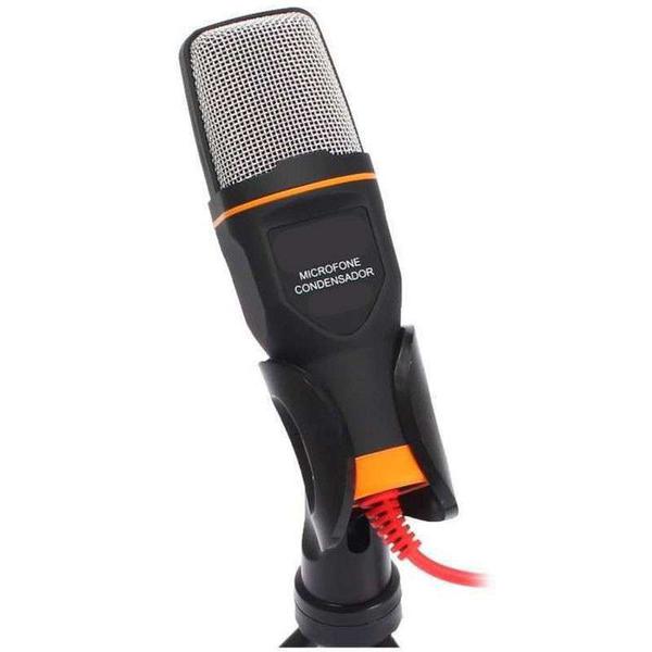 Microfone de Mesa para Pc P2 Condensador Estudio - Eletronica Castro