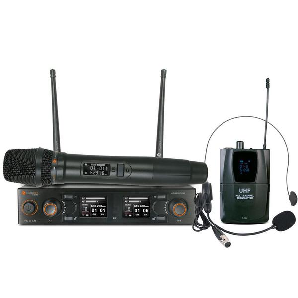 Microfone Digital Kadosh K502C Sem Fio Combo UHF