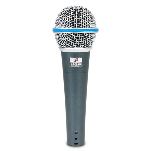 Microfone Dinâmico Arcano Osme-8 com Cabo XLR-P10 4,5m