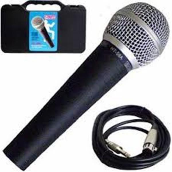 Microfone Dinâmico C/ Fio CSR Ht58a Cabo 4,5mt