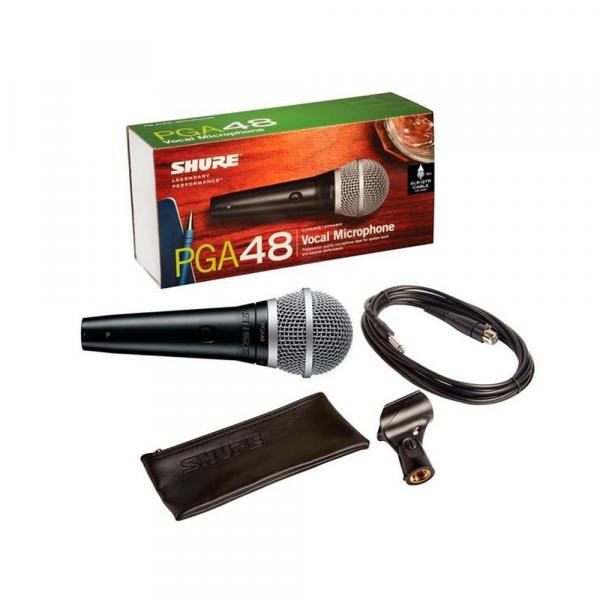 Microfone Dinâmico Cardióide Shure PGA48-QTR C/ Cabo - AC0042