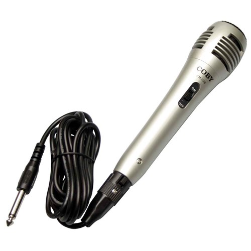 Microfone Dinâmico com Fio 2,4 Metros CMP28 - Coby