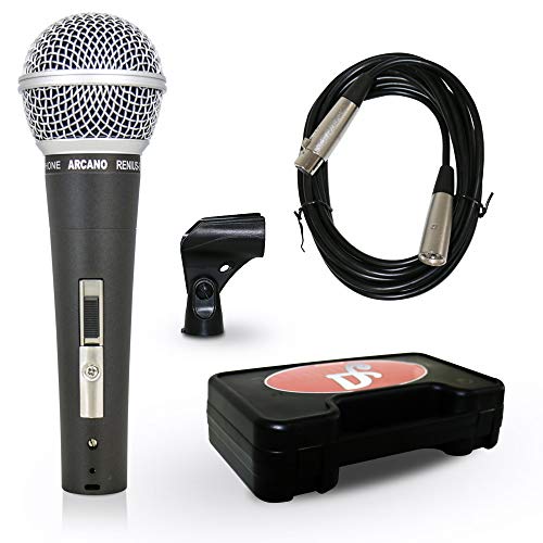 Microfone Dinâmico com Fio Arcano Renius-8 XLR-XLR