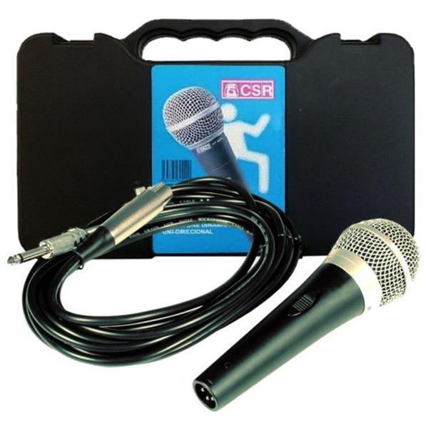 Microfone Dinâmico com FIO CSR - HT 48 a