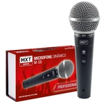 Microfone Dinâmico Com Fio M-58 Profissional - Cabo 3 Metros O.d.5.0 Mm