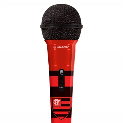 Microfone Dinâmico do Flamengo Team Mic -55 Db Mic-10 Waldman
