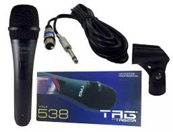 Microfone Dinâmico e Cardióide TM538 - Tag Sound