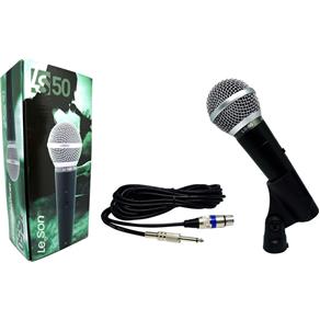 Microfone Dinâmico Leson LS-50, com Fio