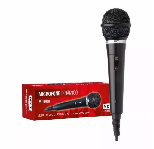 Microfone Dinâmico M-1800S MXT