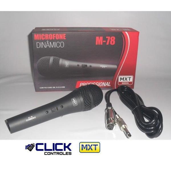 Microfone Dinamico M-78 Profissional - Mxt