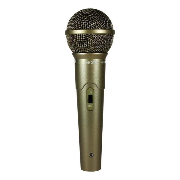 Microfone Dinâmico Mão com Fio LESON LS 58 CHAMPANHA