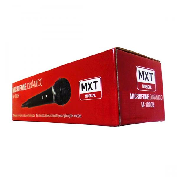 Microfone Dinâmico Mxt M-1800b Profissional 54.01.105