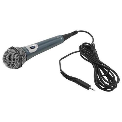 Microfone Dinâmico Philips Sbc Md150/00 3.5/6.3 Mm Cabo de 3 M Controle de Volume - Preto
