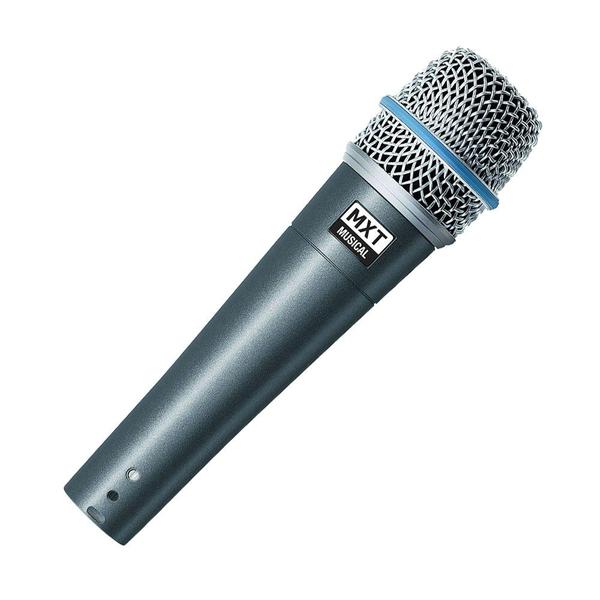 Microfone Dinamico PRO BTM-57A - KIT 3 Pecas com Maleta e Cachimbo - Mxt