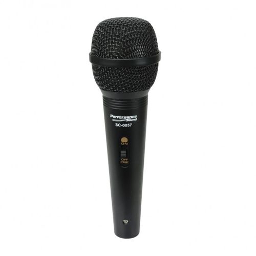 Microfone Dinâmico Profissional + Cabo 4 Metros - Performance Sound 055-5702