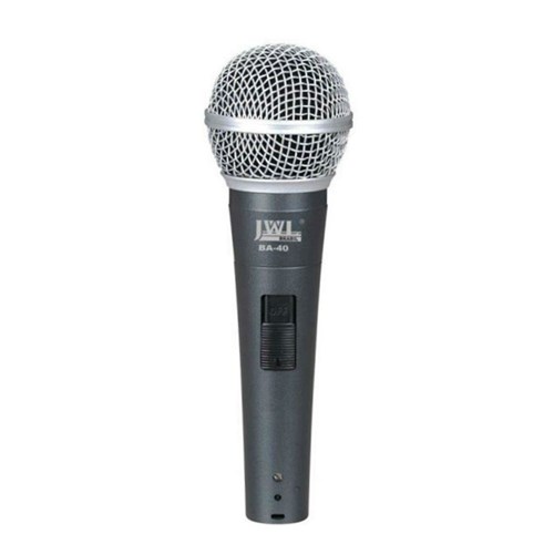Microfone Dinâmico Profissional com Fio Ba-40 - Jwl