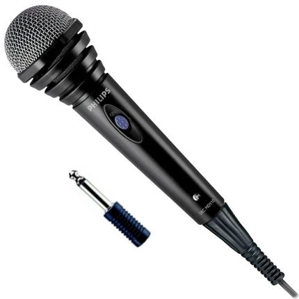 Microfone Dinâmico Profissional com Fio Sbcmd110 Philips