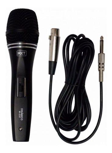 Microfone Dinâmico Profissional Mxt, Modelo M-235