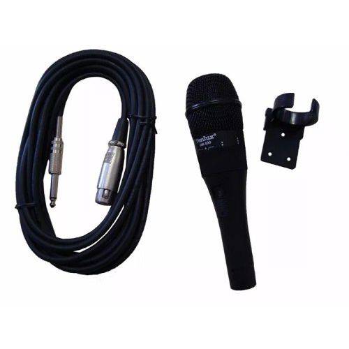 Microfone Dinâmico Profissional Vocal Superlux Tenlux Dm-100 Csr C/ Chave e Regulagem