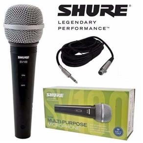 Microfone Dinâmico Shure SV100 C/ Cabo - AC0966