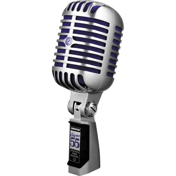 Microfone Dinâmico Supercardióide Shure Super 55 para Palco