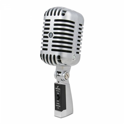 Microfone Dinâmico Vintage Arcano VT-35-PL C/ Imperfeições