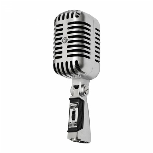 Microfone Dinâmico Vintage Arcano VT75PL C/ Pequenas Imperfeições