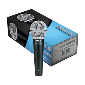 Microfone Dinâmico Vokal Vm500 C/ Bag Cabo e Cachimbo