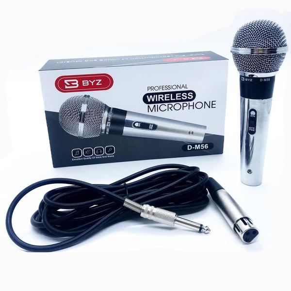 Microfone Dinâmico Wireless D-m56 Unidirecional - Byz