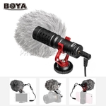 Microfone Direcional Boya By-mm1 Para Celulares E Câmera