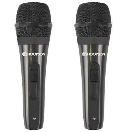 Microfone Duplo C/ Fio 3m Hoopson - Mercoriental