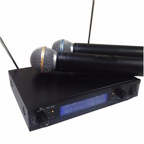 Microfone Duplo Digital Sem Fio Wireless WG2009
