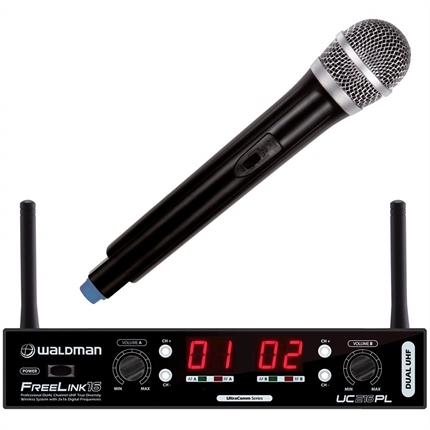 Microfone Duplo Sem Fio Freelink 16 Uc-216Pl Waldman