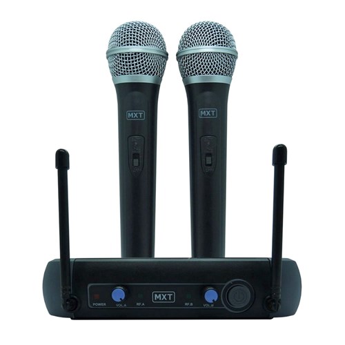 Microfone Duplo Sem Fio Profissional 686.1-690.3Mhz Uhf202 Mxt