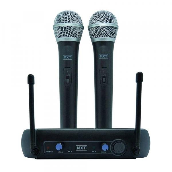 Microfone Duplo Sem Fio Profissional 687.6-695.5Mhz Uhf202 - Mxt