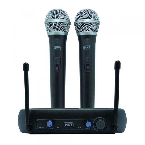 Microfone Duplo Sem Fio Profissional 687.6-695.5mhz UHF202 MXT