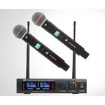 Microfone Duplo Tsi Sem Fio Mão Digital Ud-2200 Uhf