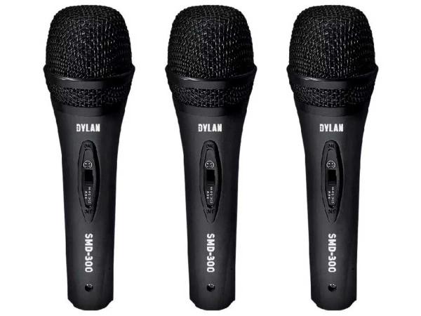 Microfone Dylan Smd-300 Kit C/ 3