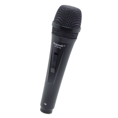 Microfone Ecopower Ep-m105 com Fio - Preto